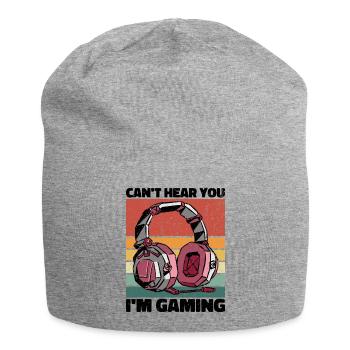 Je ne peux pas vous entendre dans le jeu - Cool Gaming Design - Bonnet en jersey - gris chiné - Devant
