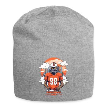 Football Spieler - Jersey-Beanie - Grau meliert - Vorne
