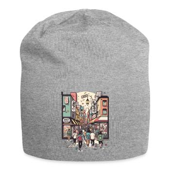 Der urbane Naturliebhaber - Jersey-Beanie - Grau meliert - Vorne