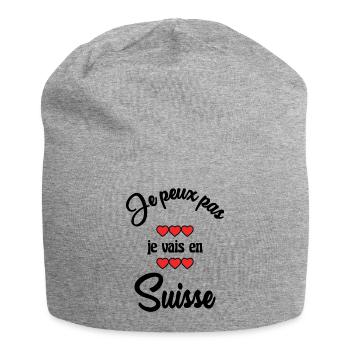 SCHWEIZ. ICH KANN NICHT - Jersey-Beanie - Grau meliert - Vorne