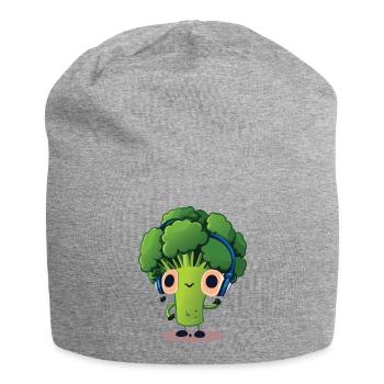 Bubatz - DJ - Musik - Legalize it - Brokkoli - Jersey-Beanie - Grau meliert - Vorne