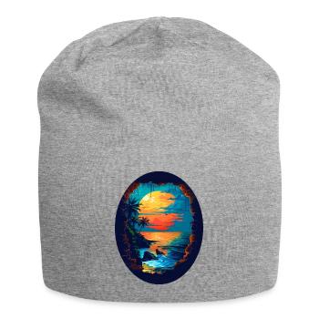 Flair des Caraïbes - Bonnet en jersey - gris chiné - Devant