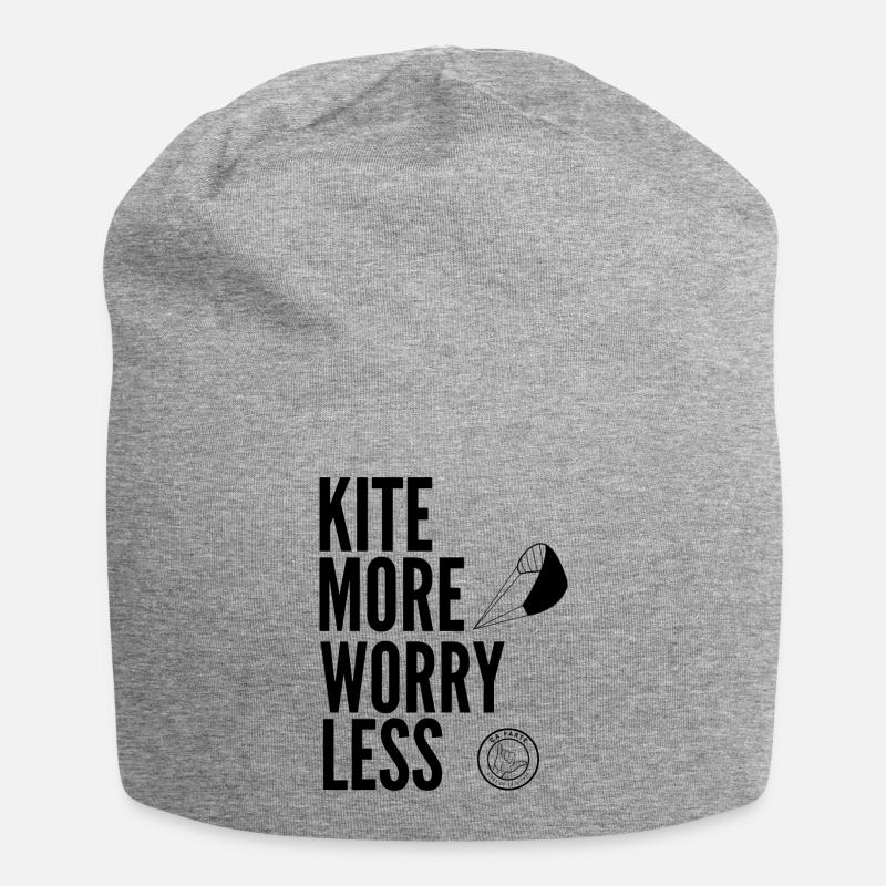 KITE More Worry Less - Jersey Beanie - heather grey