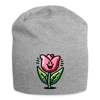 Tulpe - Jersey-Beanie - Grau meliert - Vorne