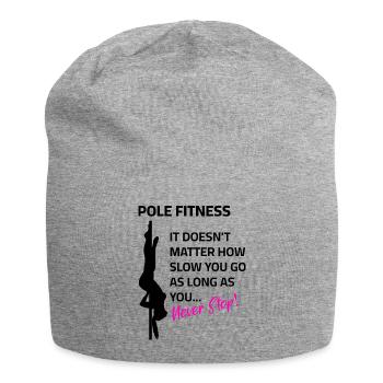 Pole Fitness Pole dance Dictons - Bonnet en jersey - gris chiné - Devant