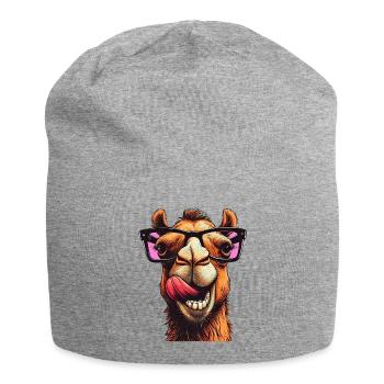 Kamel - Jersey-Beanie - Grau meliert - Vorne