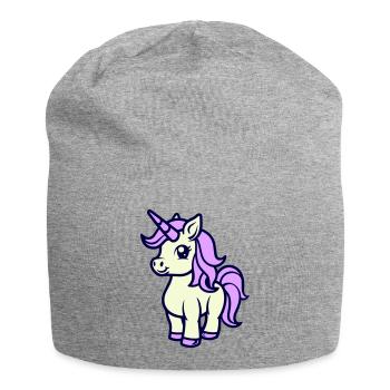 Licorne Licorne - Bonnet en jersey - gris chiné - Devant