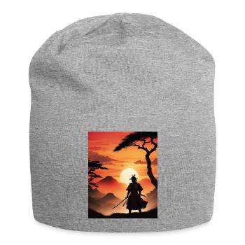 L’ombre du guerrier - Bonnet en jersey - gris chiné - Devant