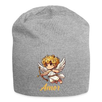 Engel Comic Amor - Jersey-Beanie - Grau meliert - Vorne