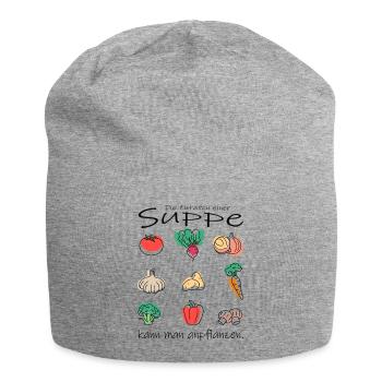 Gemüse Suppe - Jersey-Beanie - Grau meliert - Vorne