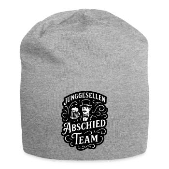 Junggesellen Team Lustig Jga Bier - Jersey-Beanie - Grau meliert - Vorne