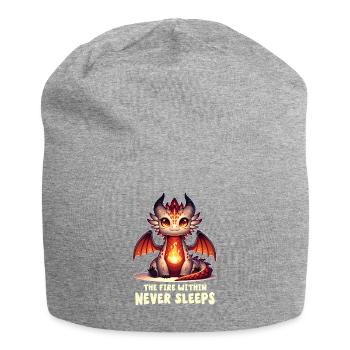 The Fire Within Never Sleeps - Jersey Beanie - heather grey - Front