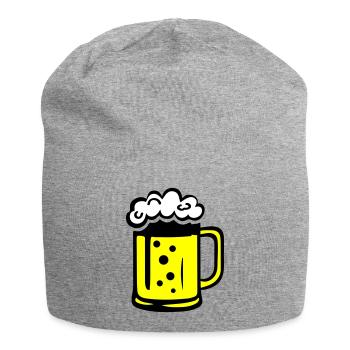 Bande dessinée de bière - Bonnet en jersey - gris chiné - Devant