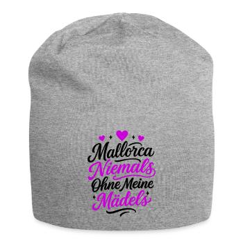Mallorca Niemals Ohne Meine Mädels - Jersey-Beanie - Grau meliert - Vorne