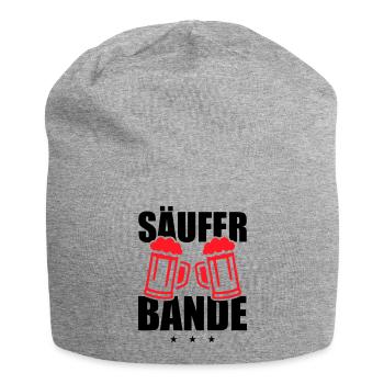 Säufer Bande - Jersey-Beanie - Grau meliert - Vorne