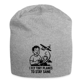 0006 stay sane - Jersey-Beanie - Grau meliert - Vorne