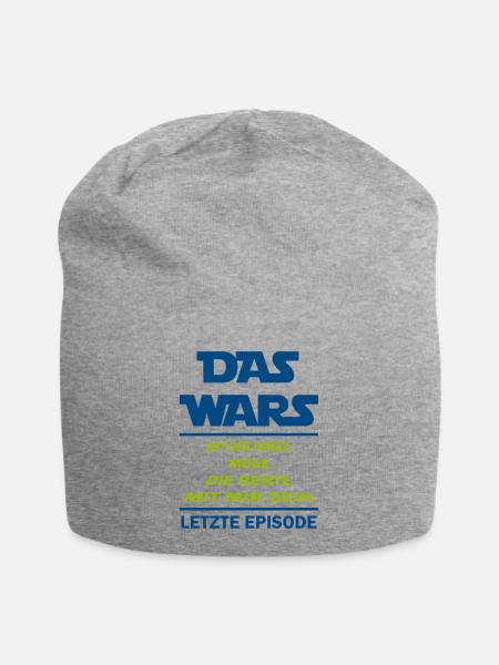 Das Wars mit der Arbeit, möge die Rente mit mir se - Jersey-Beanie - Grau meliert