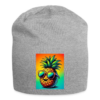 Pineapple - Jersey Beanie - heather grey - Front