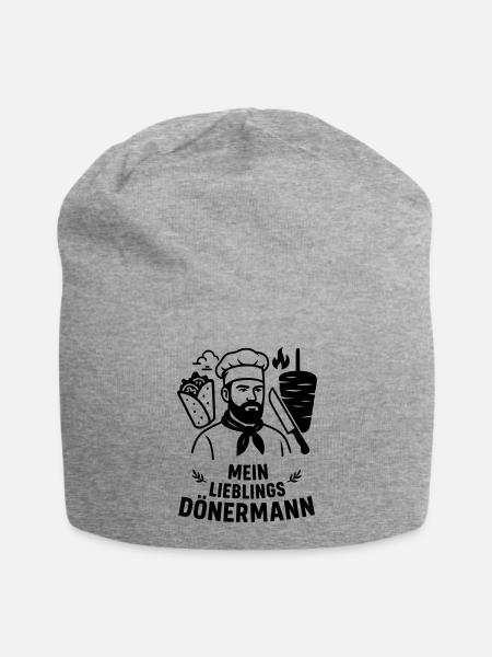 Lieblings Dönermann - Jersey-Beanie - Grau meliert