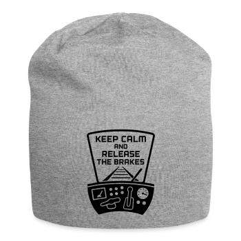 Brakes Release Railway Train Driver - Jersey Beanie - heather grey - Front