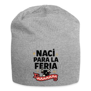 Naci para la feria - Bonnet en jersey - gris chiné - Devant