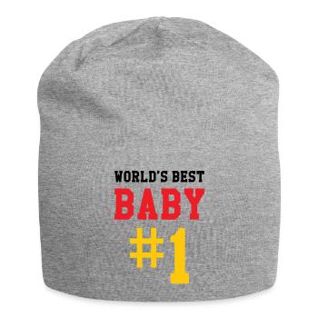 Best Baby - Birth - Child - Jersey Beanie - heather grey - Front