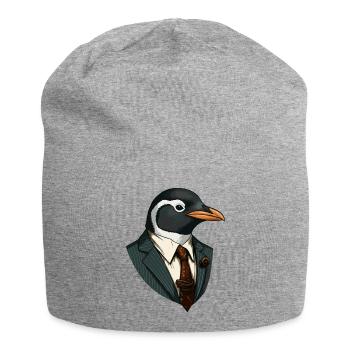 Business - Penguin - Jersey Beanie - heather grey - Front