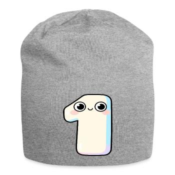 Nummer Eins Kawaii-Pastel - Jersey-Beanie - Grau meliert - Vorne