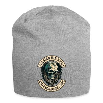 Verdirb mir nicht die Schlechte Laune - Jersey-Beanie - Grau meliert - Vorne