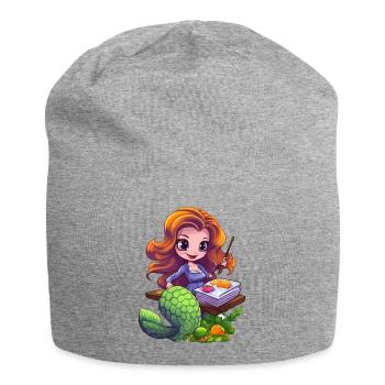 Artiste sirène à la planche à dessin - Bonnet en jersey - gris chiné - Devant