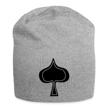 spades - Jersey Beanie - heather grey - Front