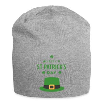 Grüner St. Patrick's Day Hut - Jersey-Beanie - Grau meliert - Vorne