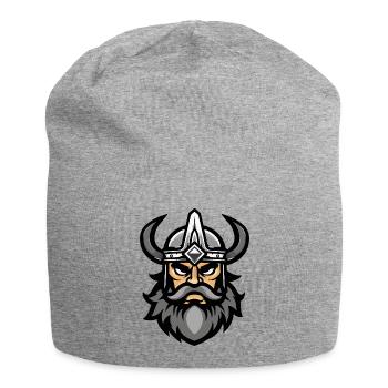 Wikinger Kopf Valhalla - Jersey-Beanie - Grau meliert - Vorne