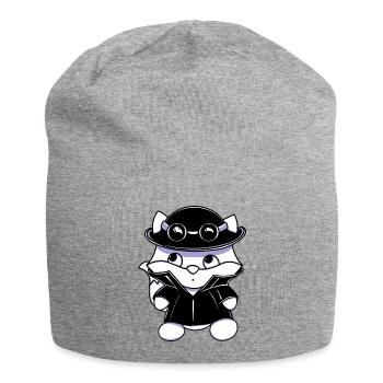 Kleiner Detektiv  - Jersey-Beanie - Grau meliert - Vorne