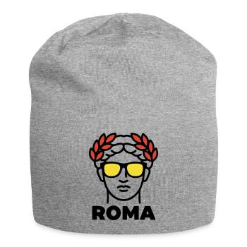 Rom Statue Sonnenbrille Italien Urlaub - Jersey-Beanie - Grau meliert - Vorne