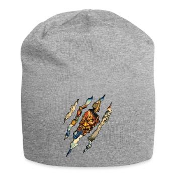 Samurai Claw - Jersey-Beanie - Grau meliert - Vorne
