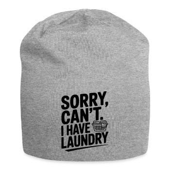 Désolé, je ne peux pas. J’ai du linge - Bonnet en jersey - gris chiné - Devant