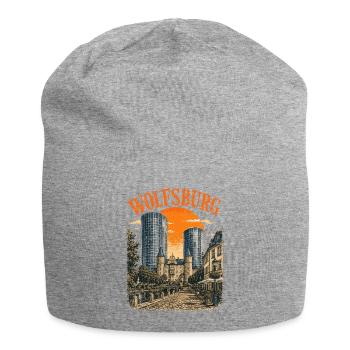 Vintage Wolfsburg Skyline historisches Wolfsburg - Jersey-Beanie - Grau meliert - Vorne