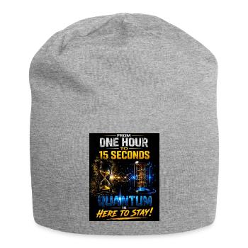 Quantenzeitverzug - Jersey-Beanie - Grau meliert - Vorne