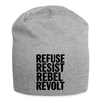 Weigern Widerstand Rebellenaufstand - Jersey-Beanie - Grau meliert - Vorne
