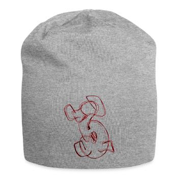 Favourite number 3 Three 3 - Jersey Beanie - heather grey - Front