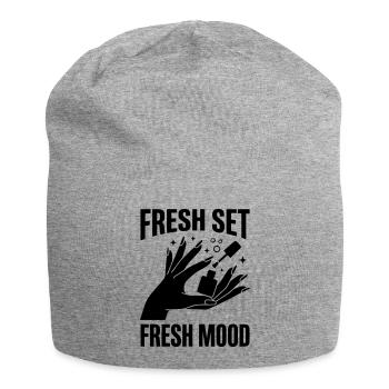 Fresh Set Fresh Mood Nail Design Nails Manicure - Jersey Beanie - heather grey - Front
