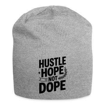 Hustle Hope - Jersey Beanie - heather grey - Front