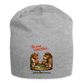 Bull & Bear Poker: The Trend Is Your Friend - Jersey Beanie - heather grey - Front