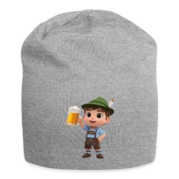 Bierhelm – Prost beinand - Jersey-Beanie - Grau meliert - Vorne