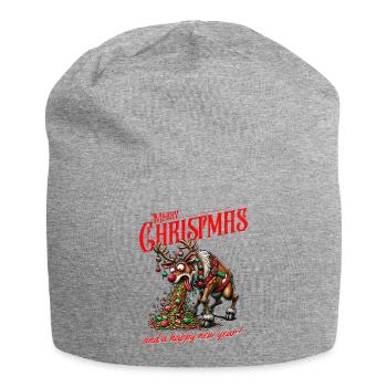 Merry Christmas - Zu viel  Weihnachten - Jersey-Beanie - Grau meliert - Vorne