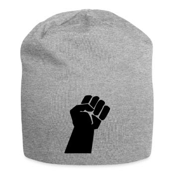 revolt fist - Bonnet en jersey - gris chiné - Devant