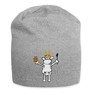 Osterschaf - Jersey-Beanie - Grau meliert - Vorne