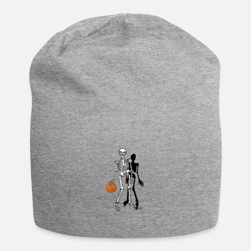 squelette basket - Bonnet en jersey - gris chiné