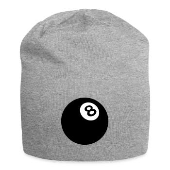 Black ball billiard 8 2509 - Jersey Beanie - heather grey - Front